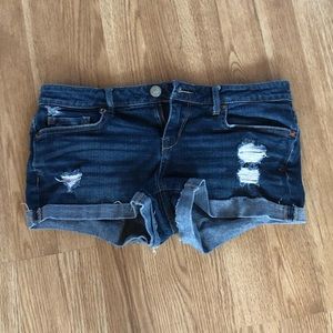 ripped jean shorts